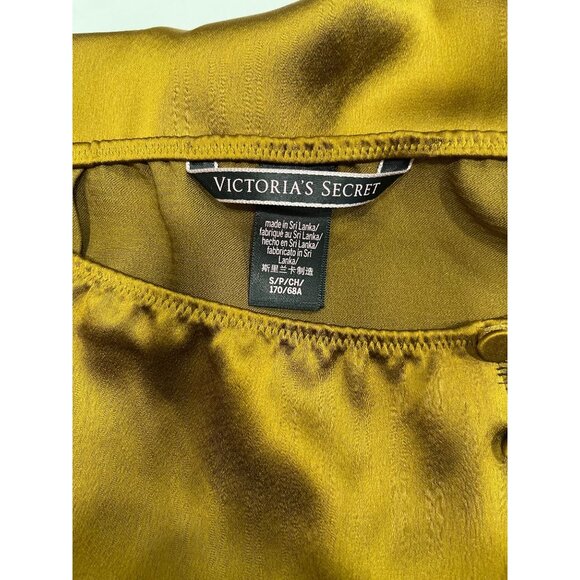 Victoria's Secret Midi Slip Skirt Small Bronze Gold Satin Lace Y2K - Picture 6 of 10